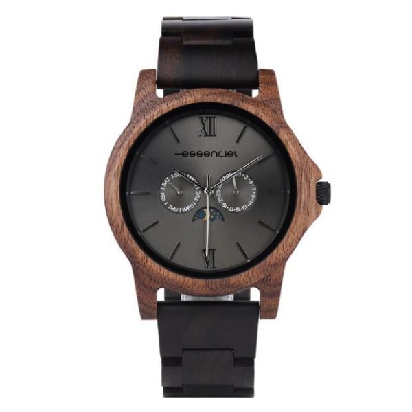Bracelet en ébène noir de la montre Moon Phase 2