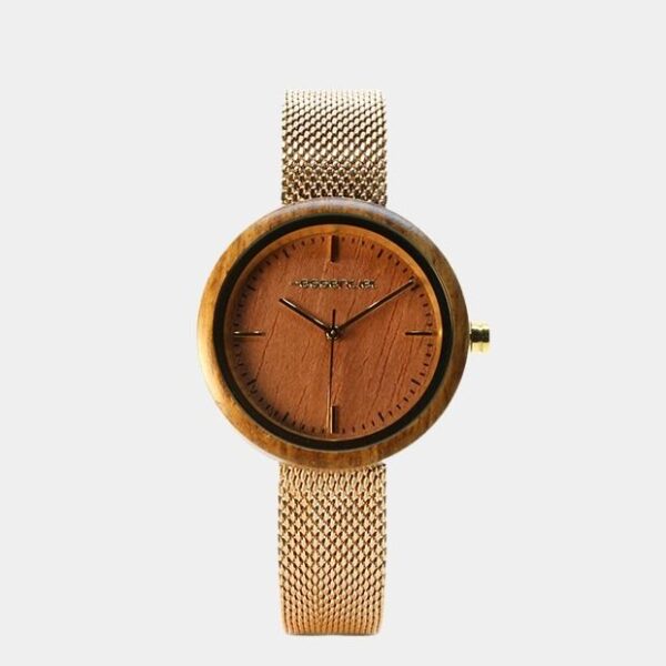 Bracelet en acier milanais or-rosé de la montre Platina