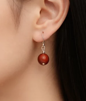 Alternative view of Boucles d'oreilles amarante Jennifer