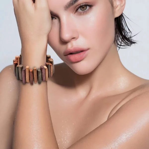 Bracelet bois multicolore Gladys