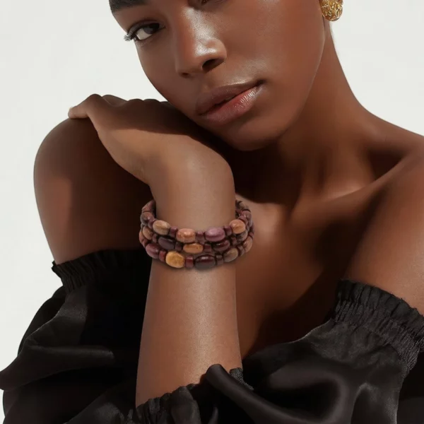 Bracelet bois multicolore Ornea