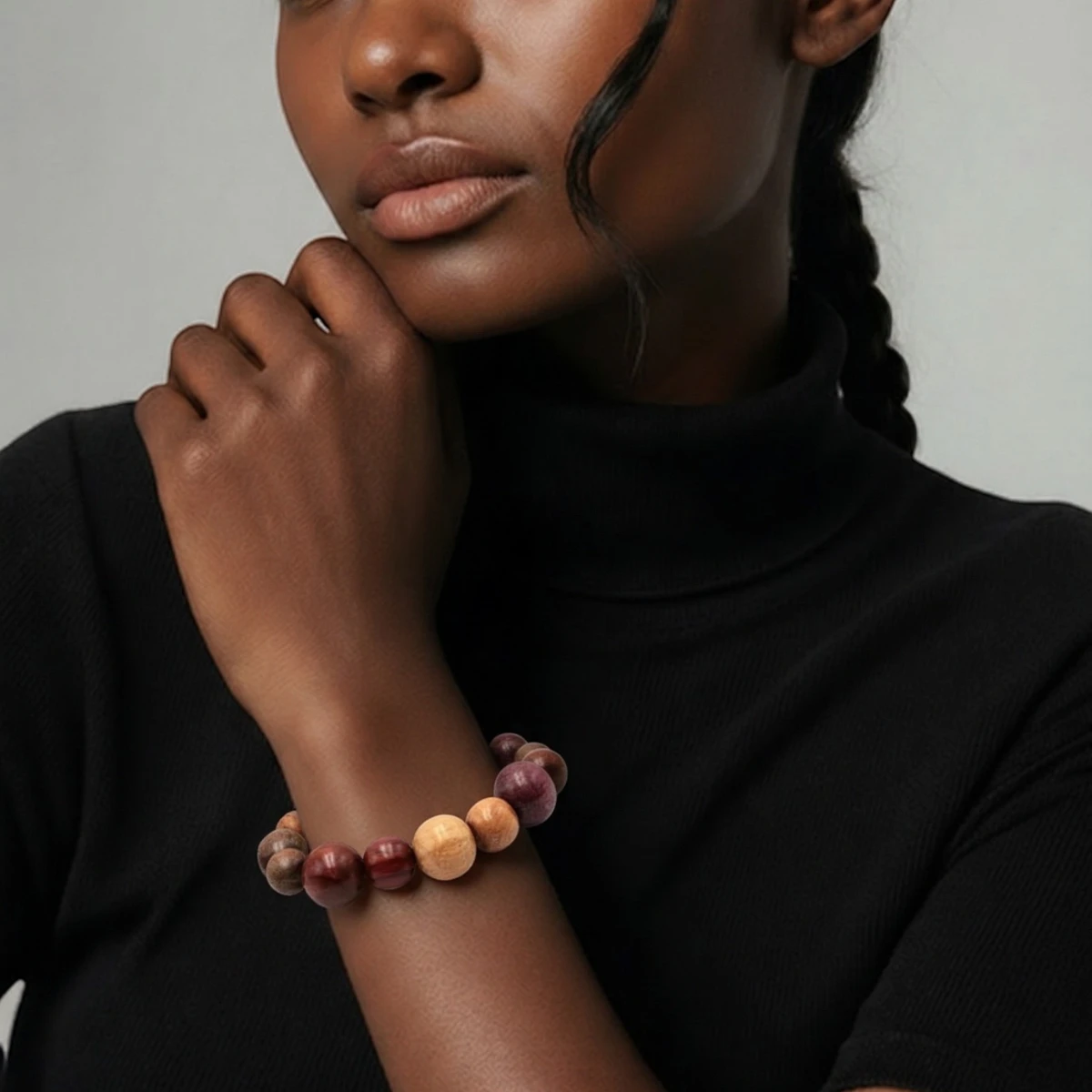 Bracelet bois multicolore Petty