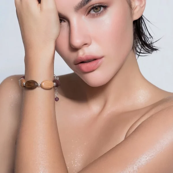 Bracelet bois multicolore Tea