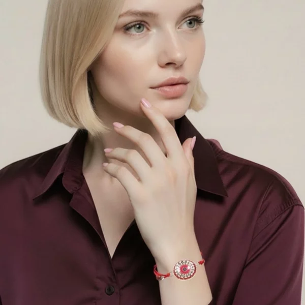 Bracelet cabochon et bois Alexia