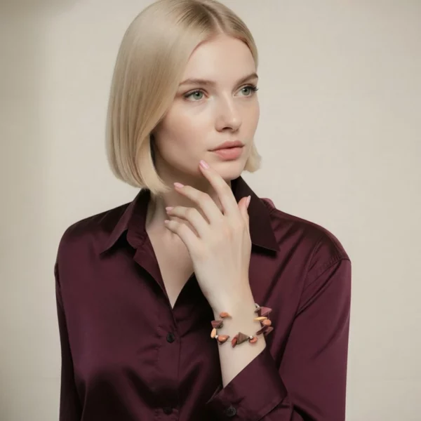 Bracelet double fil multibois Majesty