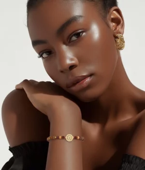 Bracelet multicolore doré Jeanne