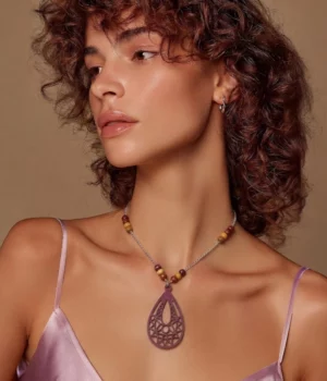 Alternative view of Collier chaine multicolore Nell