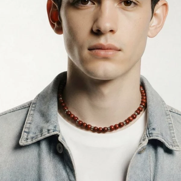 Collier homme Acajou Nico