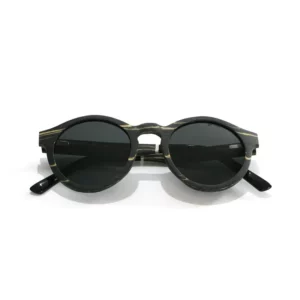 Lunettes solaires en bois d'ébène marbré pour femmes - LA BEATLES