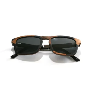 Monture en bois de noyer et d'érable des lunettes LA BICOLORE 087XP