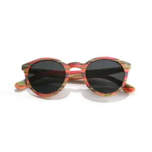 Monture en bois multicolore des lunettes SPECTOR MULTICOLORE