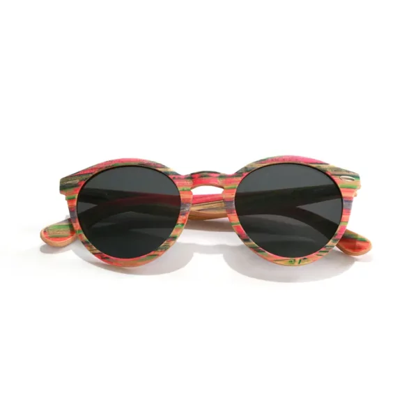 Monture en bois multicolore des lunettes SPECTOR MULTICOLORE