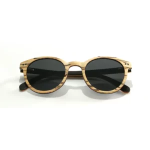 Lunettes solaires YOKO en bois White Ice
