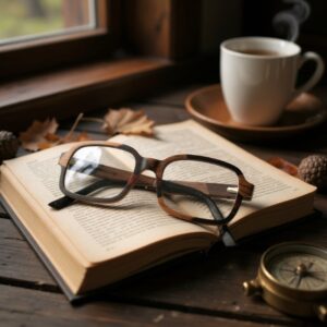 lunettes en bois rectangulaire bicolore unisexe