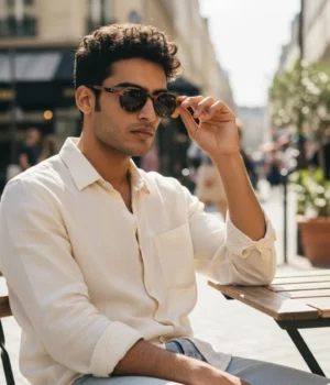 Alternative view of Lunettes en bois La-Bicolore-241XP