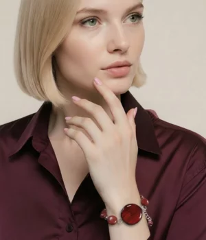 Bracelet bois amarante et marqueterie - Tallia