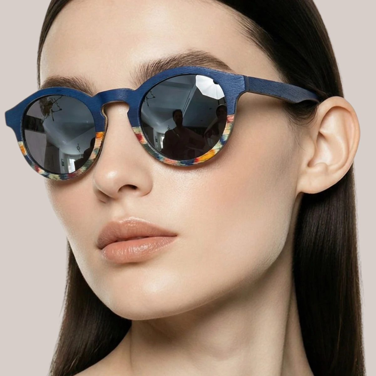 Lunettes bois Clapton Bleu – Image 7