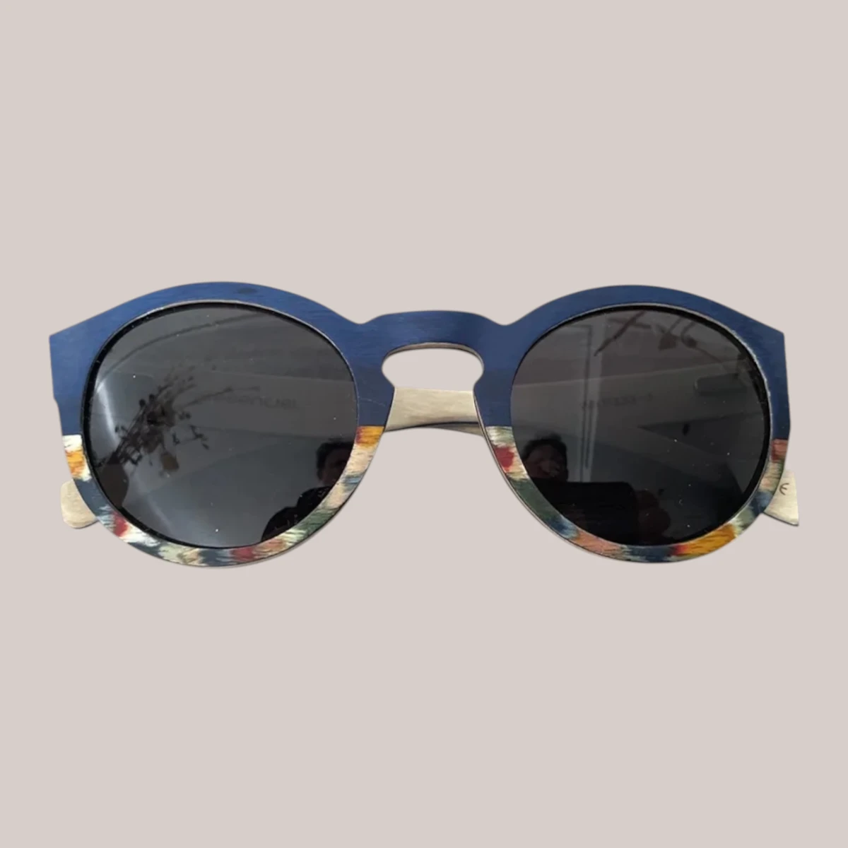 Lunettes bois Clapton Bleu – Image 2
