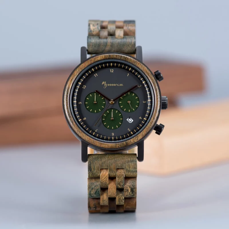 Montre en bois homme chronographe Imperium