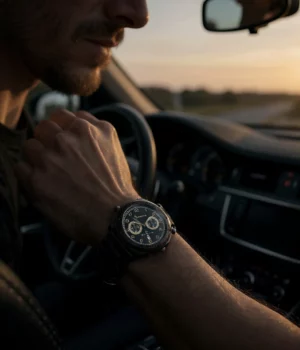 Alternative view of Montre bois luxe homme chronographe Kryos