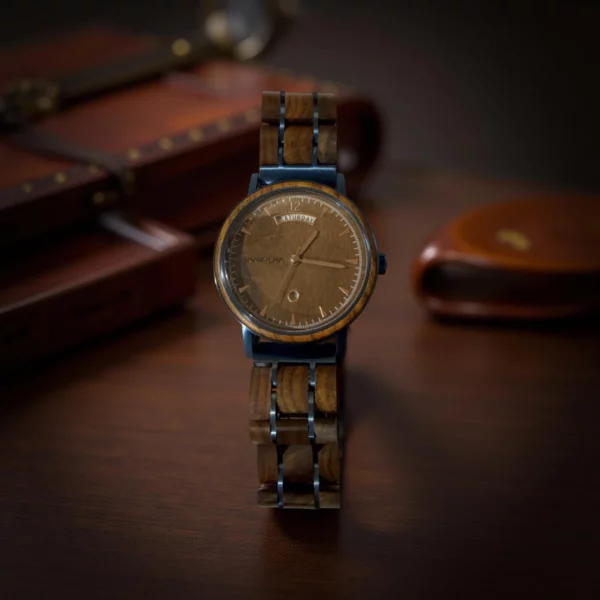 Montre homme bois fond noyer Kairos