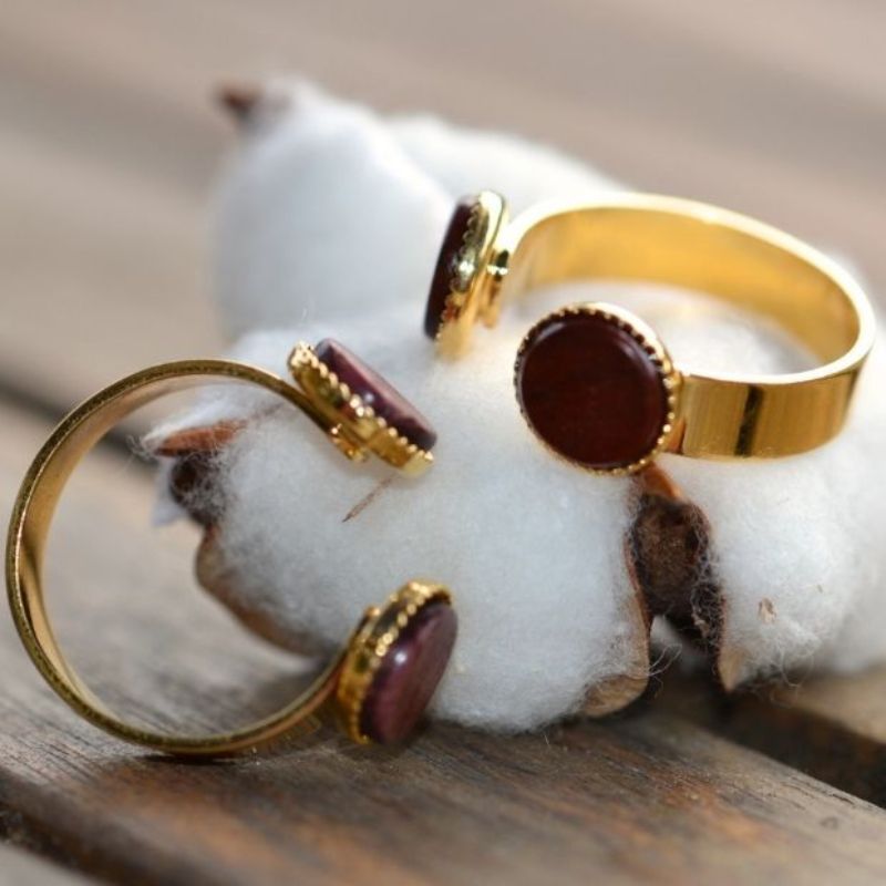 Bague doré amarante Vera