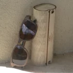 Lunette solaire Emma Brown en bois de noyer poli