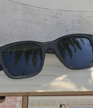 Monture durable en ébène Curtis Black, idéale pour les visages ovales et ronds.