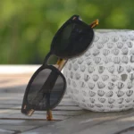 Verres polarisés et personnalisables pour lunettes de soleil homme Falcon Black.