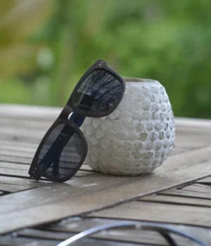 Alternative view of Lunettes de soleil en bois Jimmy-Black