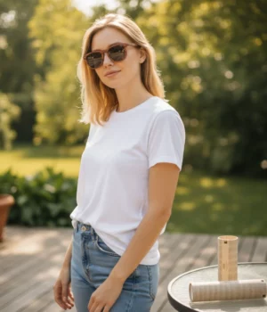 Alternative view of Lunettes soleil bois acajou Douglas