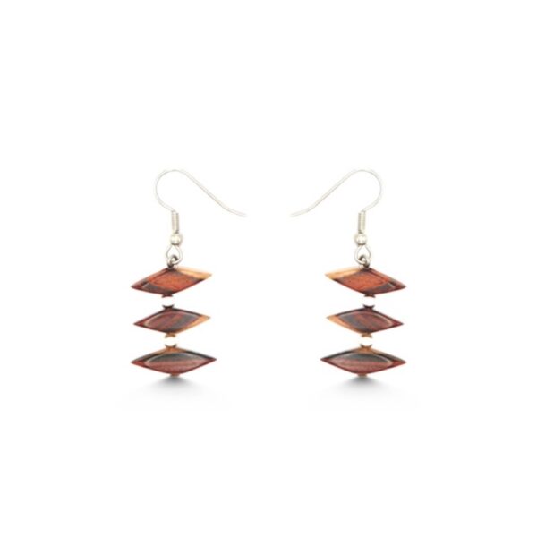 Boucles d'oreilles bicolore Stephanie