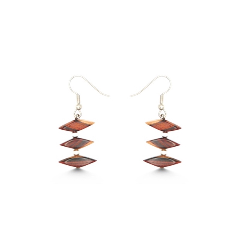 Boucles d'oreilles bicolore Stephanie