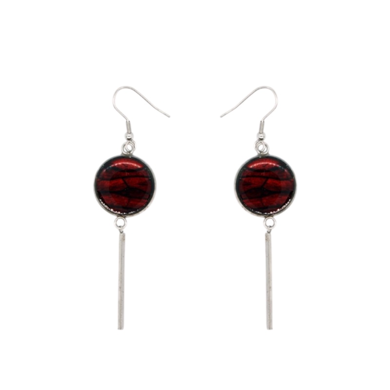 Boucles d'oreilles marqueterie Tamina
