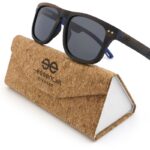 Lunettes de soleil Jimmy Black pour homme, fabriquées en bois d’ébène durable. Étanche, design rectangulaire moderne, parfait pour les visages ovales, ronds et carrés