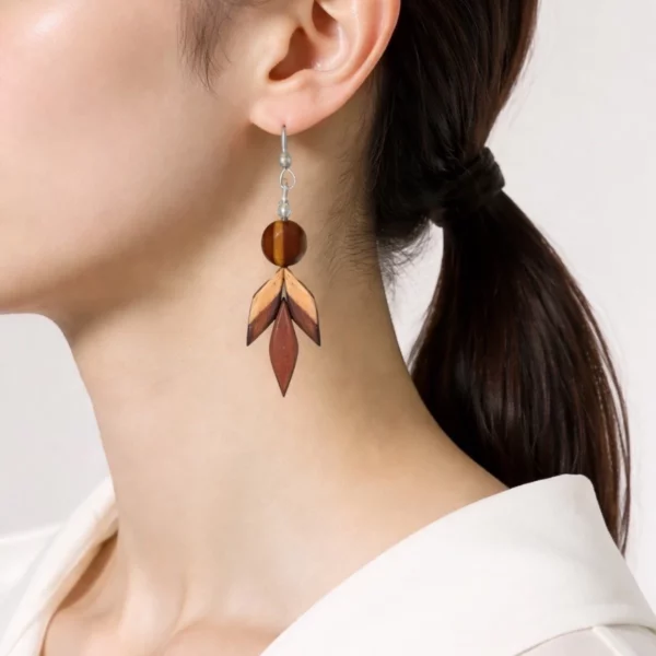 Boucles d'oreilles bicolore Katy