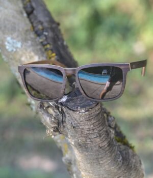 Alternative view of Lunettes soleil bois ébène Sacha-Black