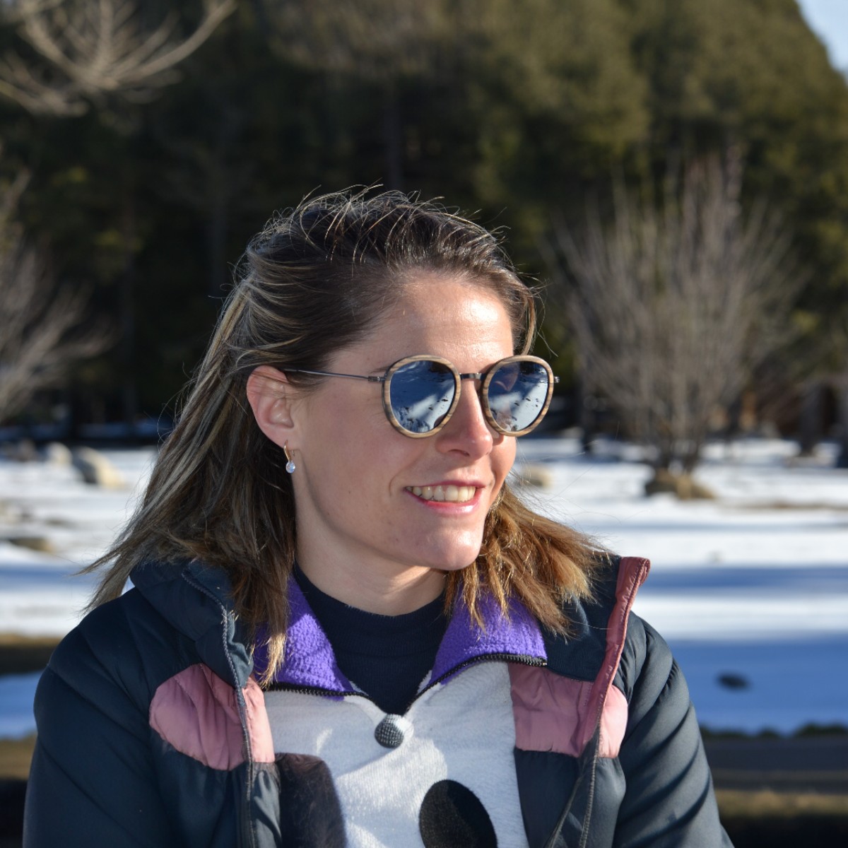 Lunettes de soleil bois et métal Billy-Sylver