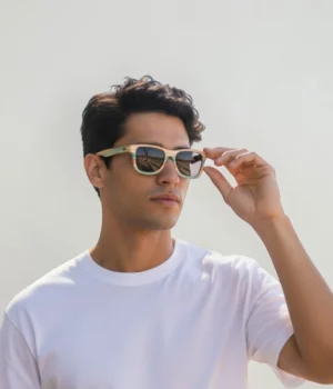 Lunettes de soleil bois multicolore Brazil