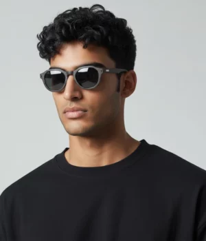 Alternative view of Lunettes de soleil bois Charly-Noir