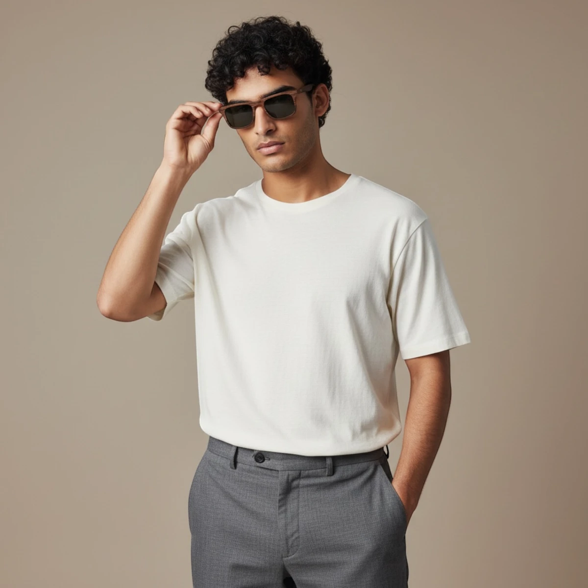 Lunettes en bois La-Brown-087XP