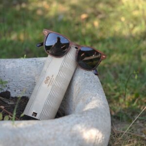 lunettes en bois solaire homme falcon