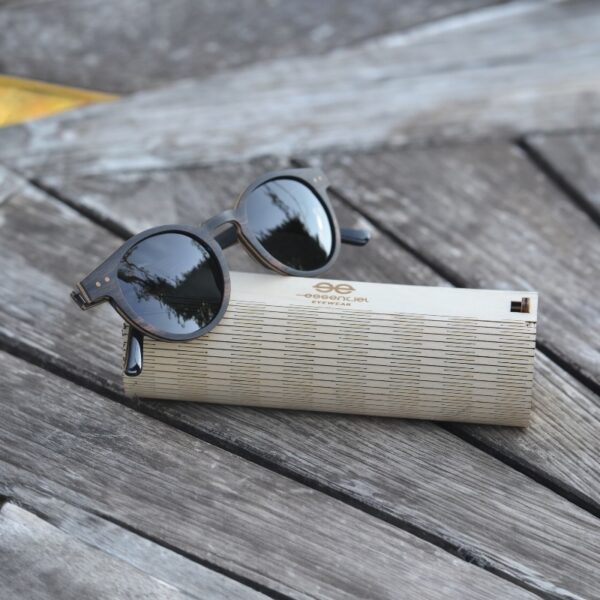 Lunettes soleil bois ébène Paul Grey 3