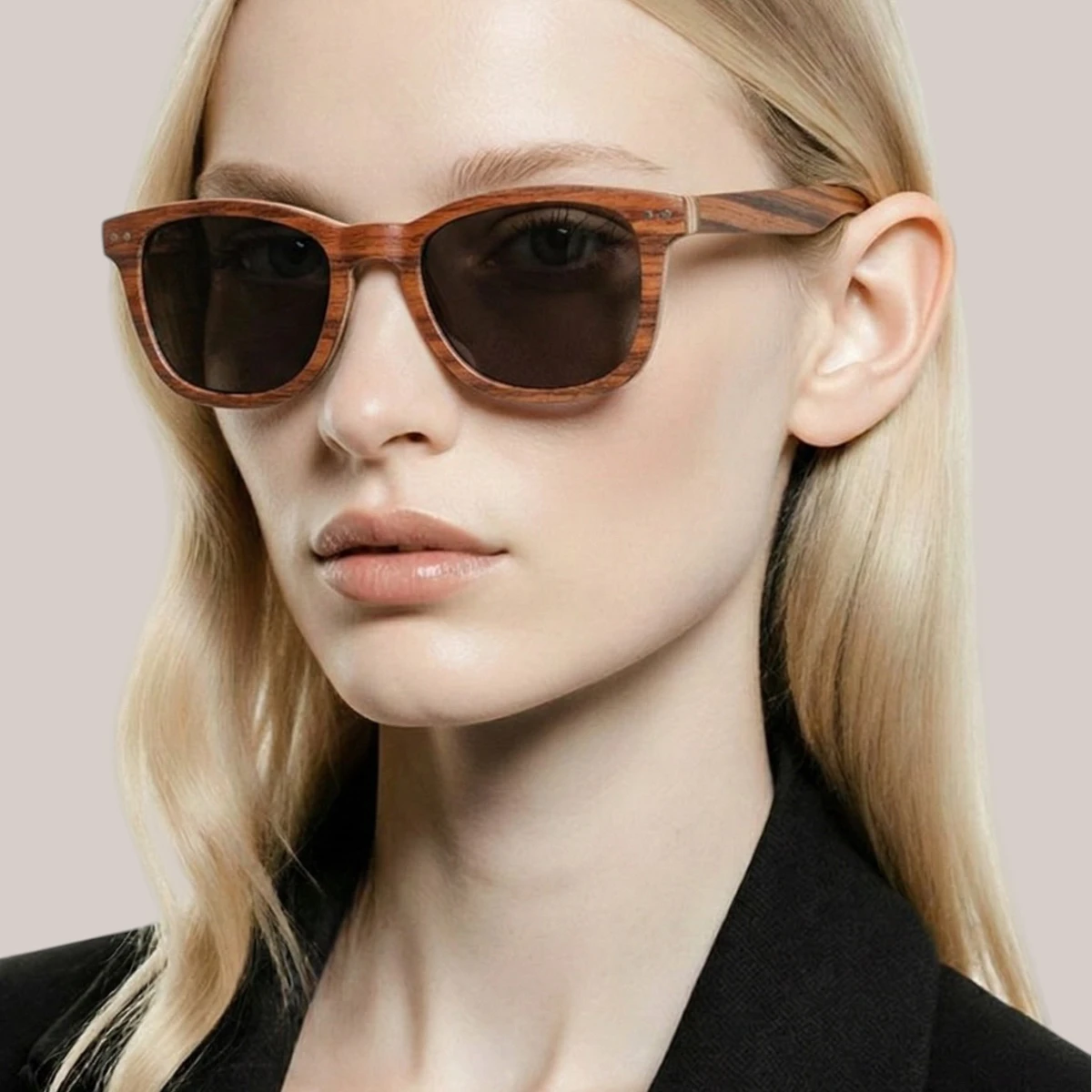 Lunettes soleil en bois Douglas-Loupe