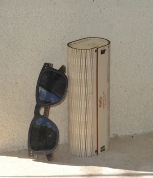 Alternative view of Lunettes soleil en bois Douglas-Black