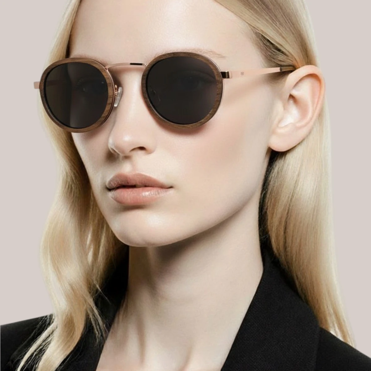 Lunettes soleil Noyer Preston