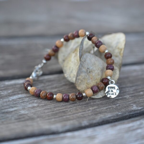 Bracelet fin bois multicolore Malou – Image 2