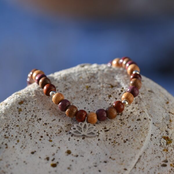 Bracelet fin bois multicolore Malou – Image 3