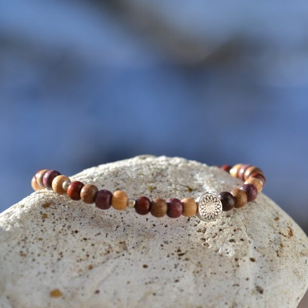 Bracelet fin bois multicolore Malou – Image 4