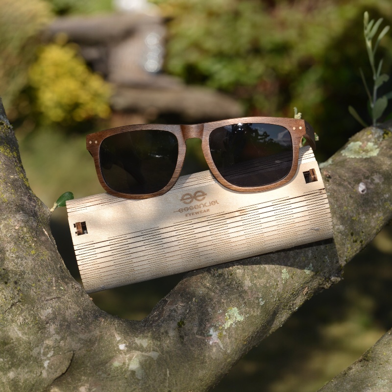 Lunettes soleil homme en bois Jimmy-Brown